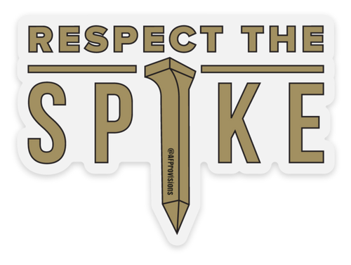 RESPECT THE SPIKE - DECAL